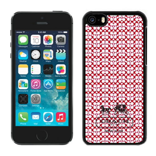 Coach In Confetti Signature Red iPhone 5C Cases DRK - Click Image to Close